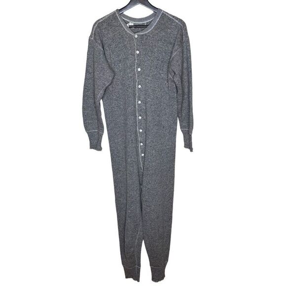 Vintage 50’s Cowboy Pijamas Long John’s Union Suite Men’s Size 44 Made in Canada - Picture 1 of 9